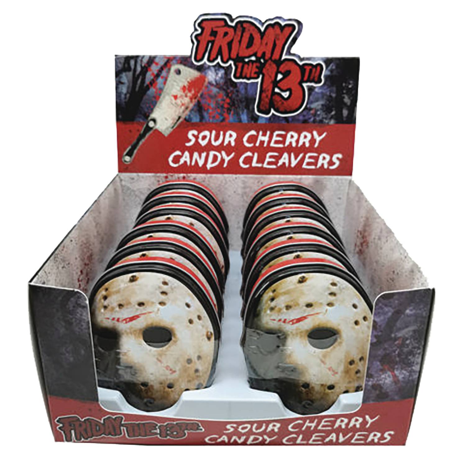 FRIDAY THE 13TH JASON MASK CANDY TIN 12PC DISPLY (JAN239367)