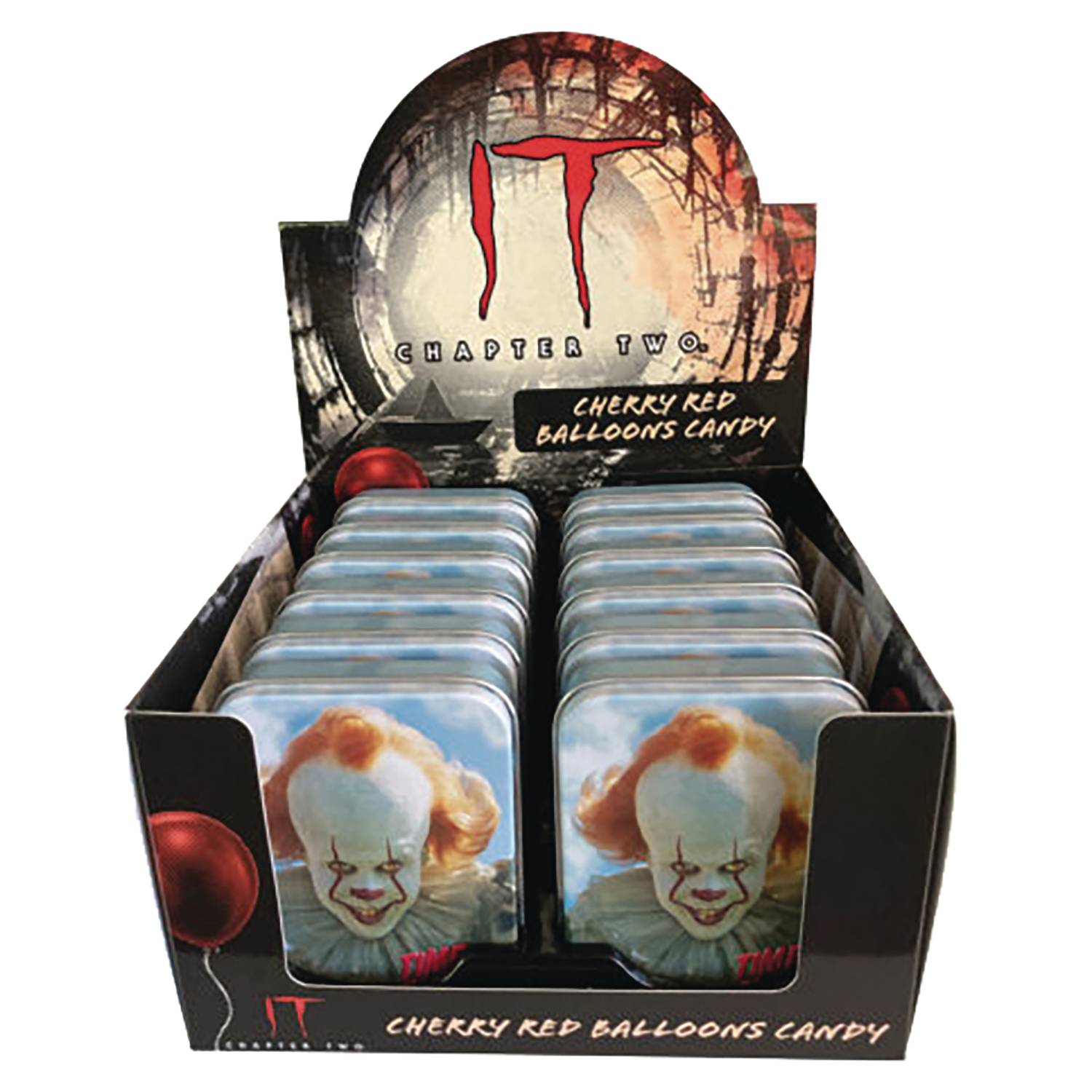 IT PENNYWISE CANDY TIN 12PC DISPLAY (JAN239369)