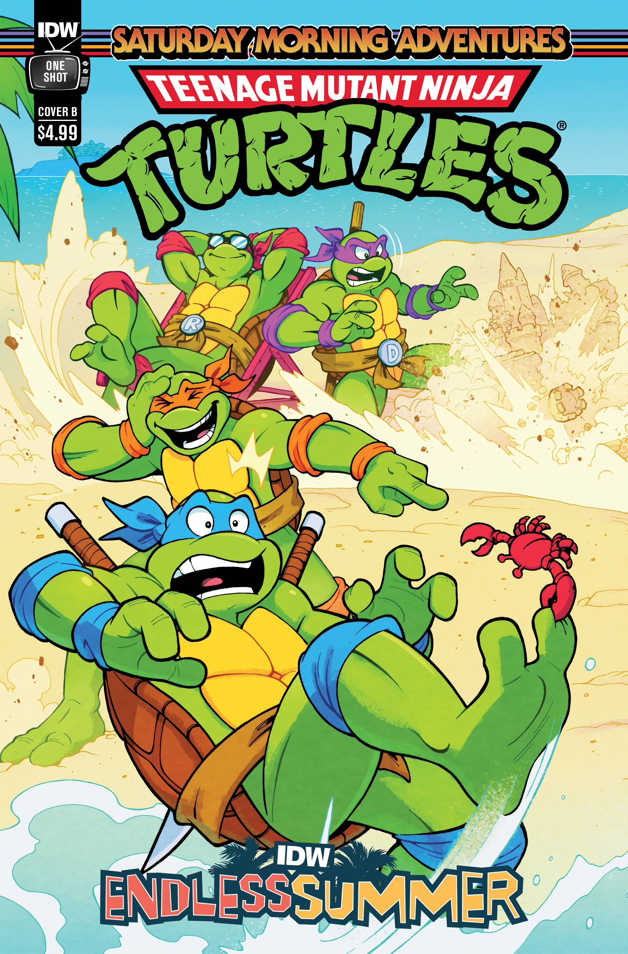 IDW ENDLESS SUMMER TMNT SATURDAY MORNING ADV CVR B LAWRENCE