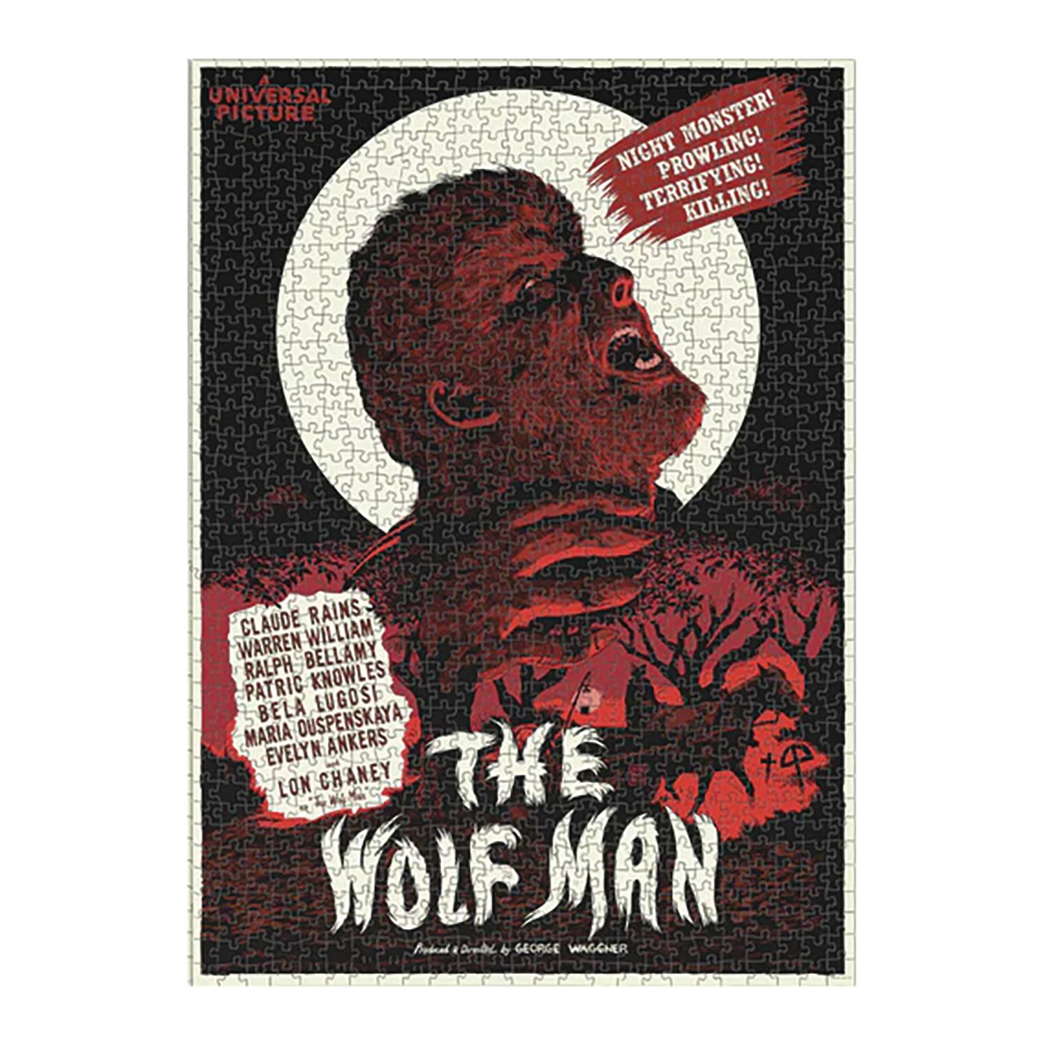 THE WOLF MAN BY FRANCESCO FRANCAVILLA 20X28IN 1000 PC PUZZLE