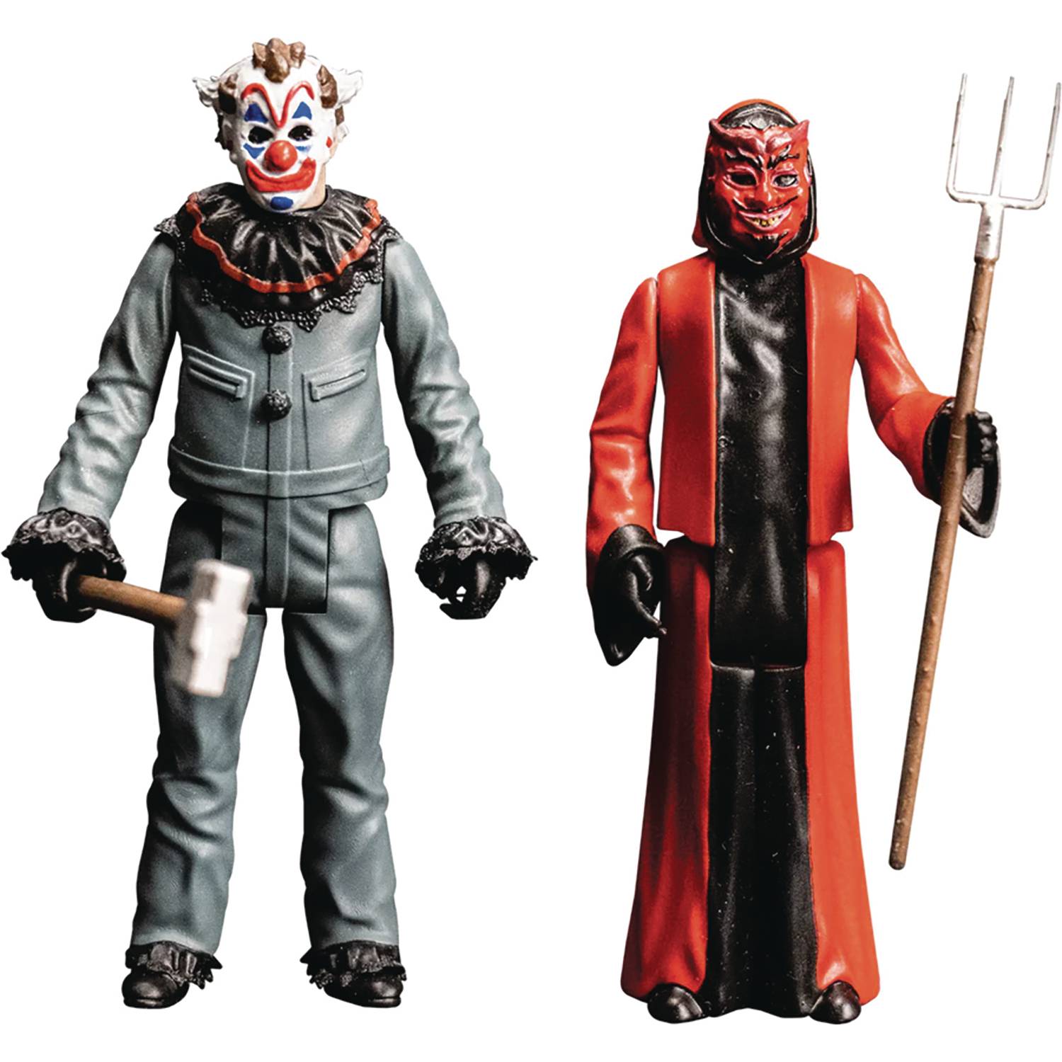 HAUNT CLOWN & DEVIL 3.75IN FIGURE 2 PACK  (O/A)