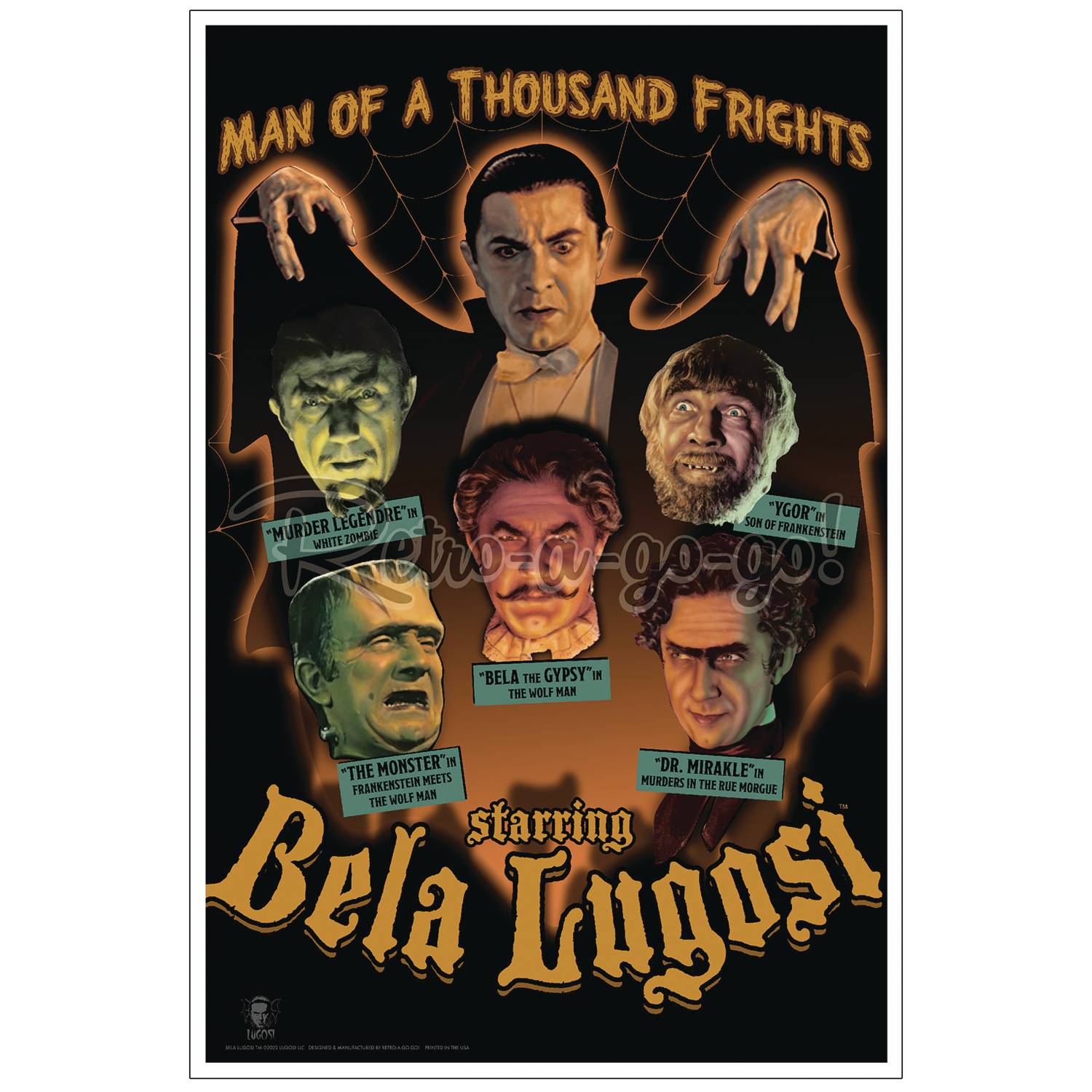 BELA LUGOSI MAN OF A THOUSAND FRIGHTS PRINT  (FEB249374