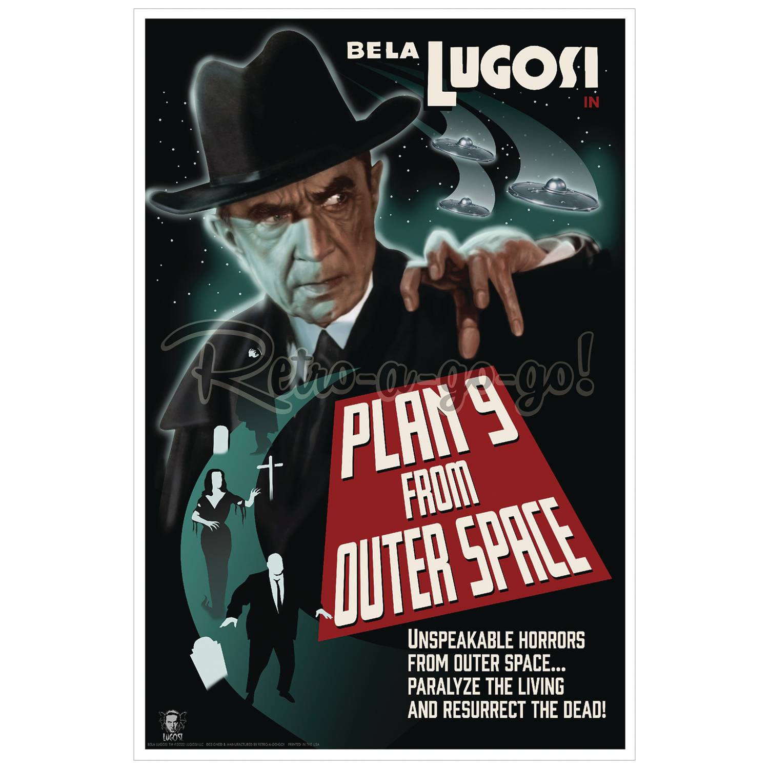 BELA LUGOSI PLAN 9 FROM OUTER SPACE PRINT  (FEB249375)