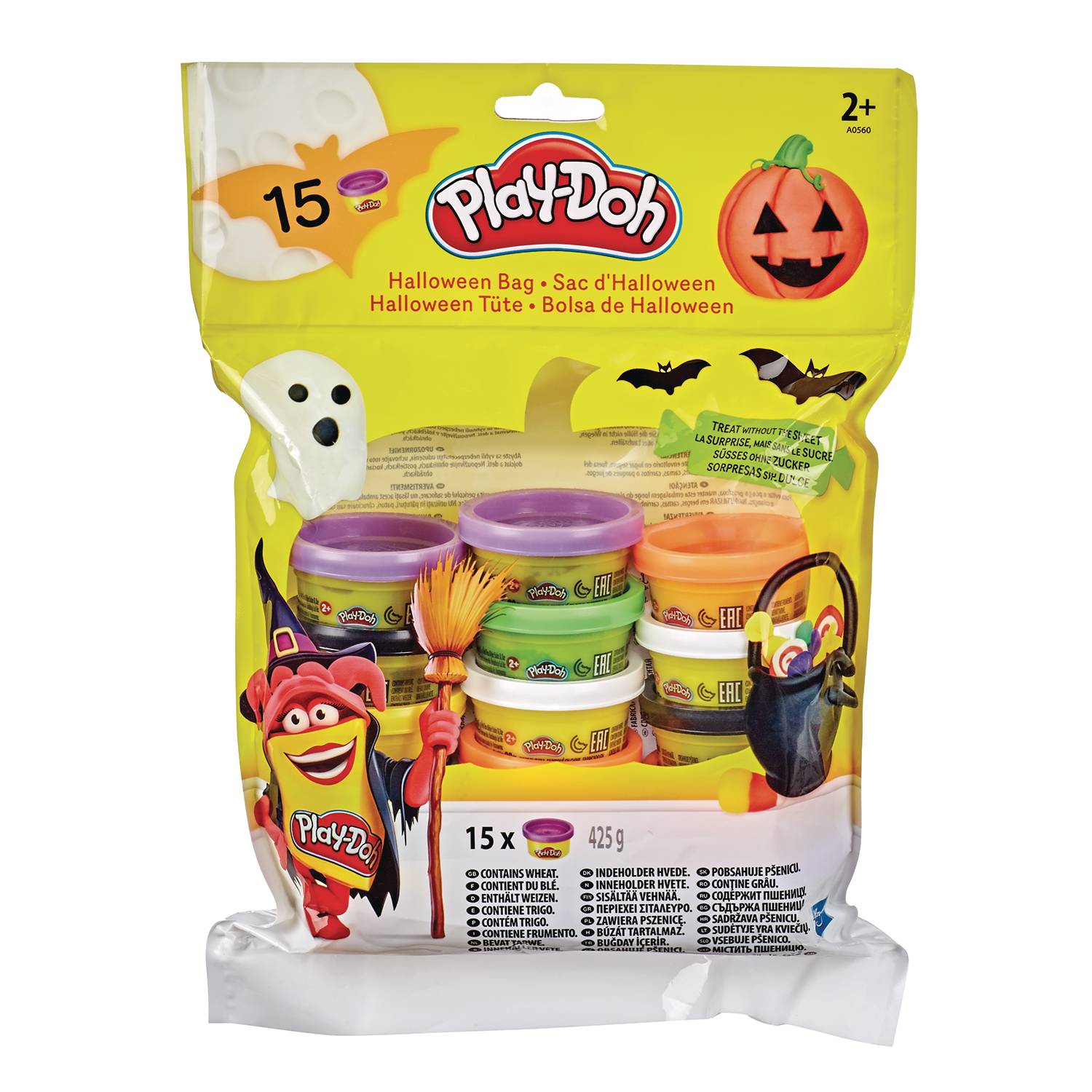 PLAY-DOH HALLOWEEN TRICK OR TREAT CAN 15PC BAG  (APR247