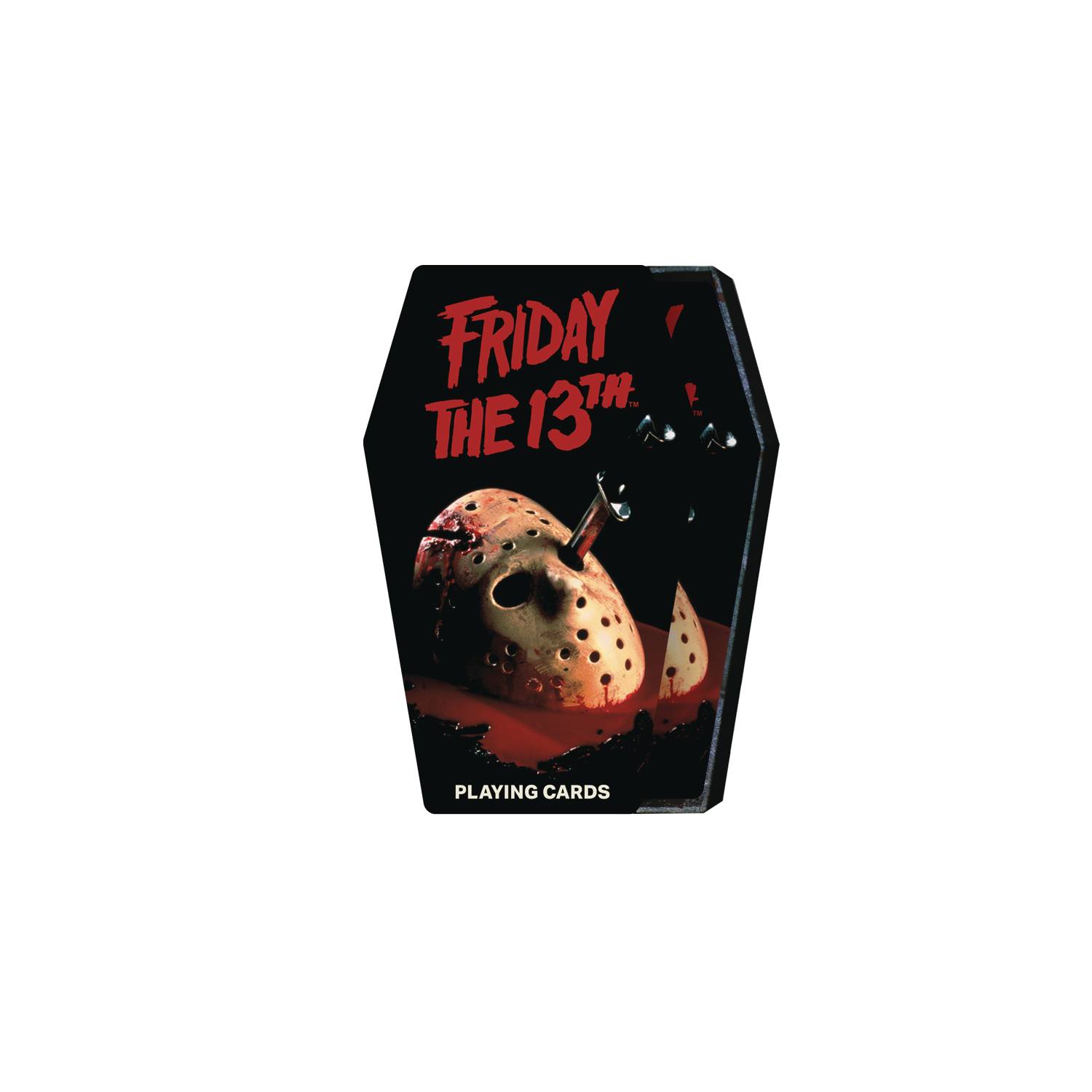 FRIDAY THE 13TH COFFIN BOX PLAYING CARDS 12 PC DIS  (AP